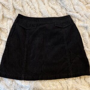 Dockers Classic Black Corduroy Skirt